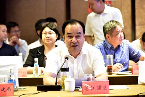评价汇报会上,清江浦区区长赵洪涛汇报了清江浦区和平镇后左村后