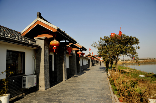 西顺河镇张福河村渔家风情园赵权副市长一行在清江浦区和平镇越闸村实